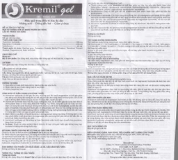 Dung dịch Kremil Gel United Pharma giảm loét dạ dày - tá tràng, viêm thực quản (30 gói x 20ml)