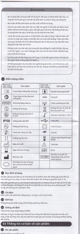 Bộ cảm biến đường huyết liên tục 3P dùng cho người bị tiểu đường (theo dõi liên tục 14 ngày)