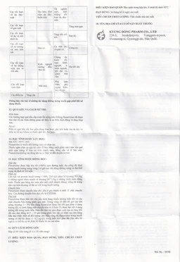 Thuốc Sarariz 5.9mg Kyung Dong điều trị đau nửa đầu, chứng chóng mặt (60 viên)