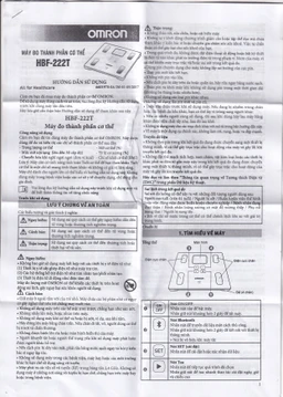 Máy đo thành phần cơ thể Omron HBF-222T