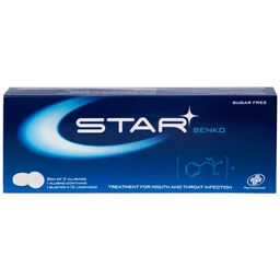 Viên ngậm Star Benko OPV điều trị nhiễm khuẩn miệng, họng (2 vỉ x 12 viên)