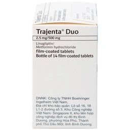 Thuốc Trajenta Duo 2.5mg/500mg Boehringer điều trị đái tháo đường típ 2 (14 viên)