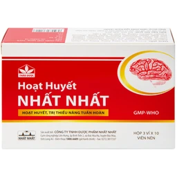 Thuốc Hoạt Huyết Nhất Nhất giúp hoạt huyết, trị thiếu năng tuần hoàn (3 vỉ x 10 viên)