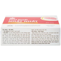 Thuốc Hoạt Huyết Nhất Nhất giúp hoạt huyết, trị thiếu năng tuần hoàn (3 vỉ x 10 viên)