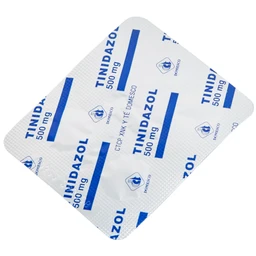 Thuốc Tinidazol 500mg Domesco dự phòng nhiễm khuẩn sau phẫu thuật (1 vỉ x 4 viên)