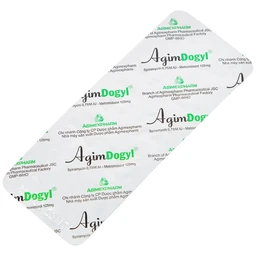 Thuốc Agimdogyl 125mg/750000IU Agimexpharm điều trị nhiễm trùng răng miệng cấp tính, mạn tính (2 vỉ x 10 viên)