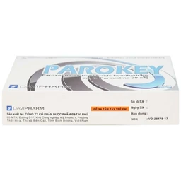 Viên nén Parokey 20mg DaViPharm điều trị trầm cảm, rối loạn ám ảnh cưỡng bức (3 vỉ x 10 viên) 