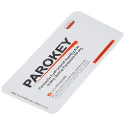 Viên nén Parokey 20mg DaViPharm điều trị trầm cảm, rối loạn ám ảnh cưỡng bức (3 vỉ x 10 viên) 