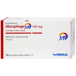 Thuốc Glucophage XR 750mg Merck điều trị tiểu đường típ 2 (2 vỉ x 15 viên)