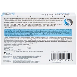 Viên ngậm Strepsils Cool Reckitt Benckiser điều trị viêm họng (2 vỉ x 12 viên)