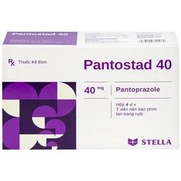 Viên nén Pantostad 40 Stella điều trị trào ngược dạ dày thực quản (4 vỉ x 7 viên)