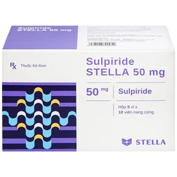 Thuốc Sulpiride Stella 50mg điều trị chứng lo âu (5 vỉ x 10 viên)