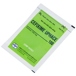 Bột pha hỗn dịch uống Cefixime Uphace 100mg điều trị nhiễm khuẩn (10 gói x 2g)