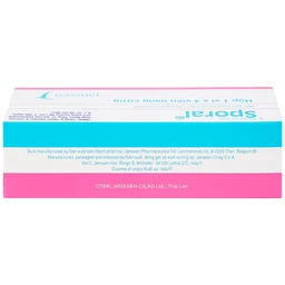 Thuốc Sporal Janssen điều trị các bệnh nấm phụ khoa, da, toàn thân (1 vỉ x 4 viên)