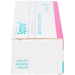 Thuốc Sporal Janssen điều trị các bệnh nấm phụ khoa, da, toàn thân (1 vỉ x 4 viên)