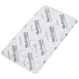 Viên nén Metformin 850mg Tipharco điều trị đái tháo đường không phụ thuộc insulin típ 2 (4 vỉ x 15 viên) 
