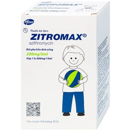 Bột pha hỗn dịch uống Zitromax 200mg/5ml Pfizer điều trị các chứng nhiễm khuẩn (15ml)