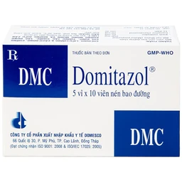 Thuốc Domitazol Domesco điều trị nhiễm trùng đường tiết niệu (5 vỉ x 10 viên)