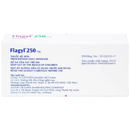 Thuốc Flagyl 250mg Sanofi điều trị nhiễm khuẩn (2 vỉ x 10 viên)