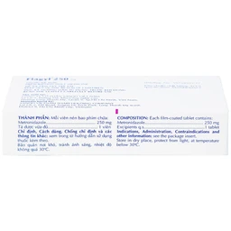 Thuốc Flagyl 250mg Sanofi điều trị nhiễm khuẩn (2 vỉ x 10 viên)
