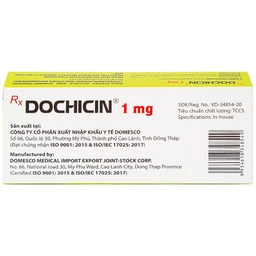 Thuốc Dochicin 1mg Domesco điều trị bệnh gút cấp tính (20 viên)
