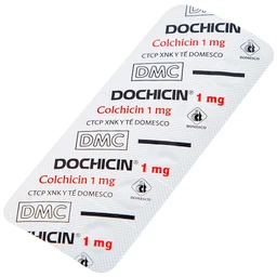 Thuốc Dochicin 1mg Domesco điều trị bệnh gút cấp tính (20 viên)
