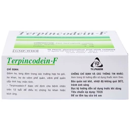 Thuốc Terpincodein-F giảm ho, long đờm (10 vỉ x 10 viên)