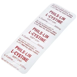 Viên nang mềm L-Cystine 500mg Phils Lin hỗ trợ điều trị viêm da do thuốc, sạm da, tàn nhang (12 vỉ x 5 viên)