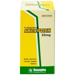 Thuốc Amitriptylin 25mg Danapha điều trị trầm cảm (100 viên)