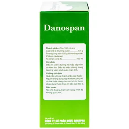 Dung dịch Danospan Danapha điều trị viêm đường hô hấp cấp tính có kèm ho (100ml)