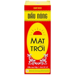 Dầu nóng Mặt Trời OPC điều trị nhức mỏi, tê thấp, đau lưng, cảm mạo, cúm (60ml)