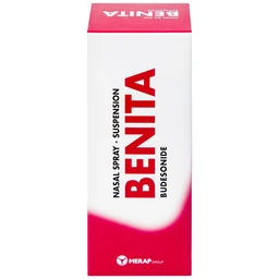 Thuốc xịt mũi Benita Merap điều trị viêm mũi dị ứng, polyp mũi (120 liều)