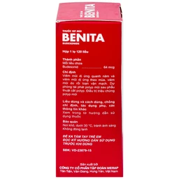 Thuốc xịt mũi Benita Merap điều trị viêm mũi dị ứng, polyp mũi (120 liều)