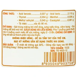 Dung dịch súc miệng Orafar Pharmedic sát trùng miệng khi nhổ răng, sưng nướu răng, viêm họng (90ml)