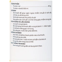 Dung dịch sát khuẩn Povidine 10% Pharmedic ngăn ngừa nhiễm khuẩn ở vết cắt, vết trầy (500ml)