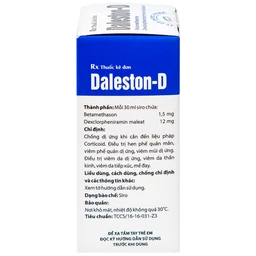 Siro Daleston-D TW3 chống dị ứng, chống viêm (30ml)