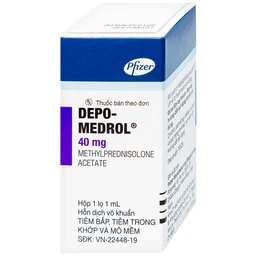 Thuốc tiêm Depo Medrol 40mg Pfizer chống viêm và điều trị các rối loạn về máu, ung thư (1 lọ x 1ml)
