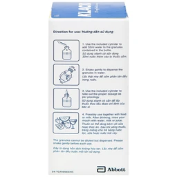 Cốm pha hỗn dịch uống Klacid 125mg/5ml điều trị nhiễm khuẩn đường hô hấp (60ml)