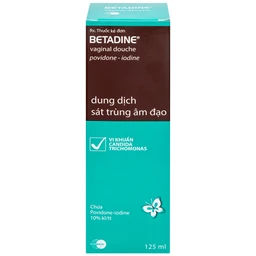 Dung dịch sát trùng âm đạo Betadine điều trị nhiễm trùng âm đạo (125ml)