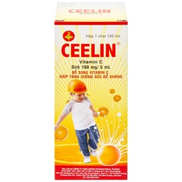 Siro Ceelin United bổ sung vitamin C, tăng cường sức đề kháng (120ml)