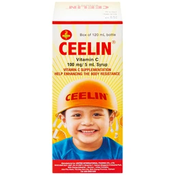 Siro Ceelin United bổ sung vitamin C, tăng cường sức đề kháng (120ml)