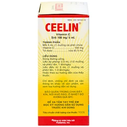 Siro Ceelin United bổ sung vitamin C, tăng cường sức đề kháng (120ml)
