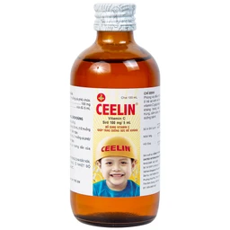 Siro Ceelin United bổ sung vitamin C, tăng cường sức đề kháng (120ml)