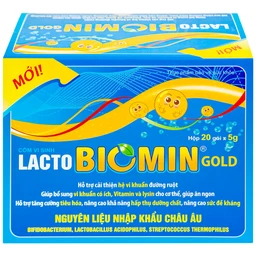 Cốm vi sinh bổ sung lợi khuẩn đường ruột Lacto Biomin Gold (20 gói x 5g)