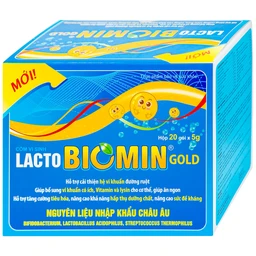 Cốm vi sinh bổ sung lợi khuẩn đường ruột Lacto Biomin Gold (20 gói x 5g)