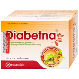 Viên hỗ trợ giảm đường huyết Diabetna Nam Dược (4 vỉ x 10 viên)