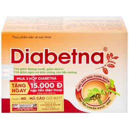 Viên hỗ trợ giảm đường huyết Diabetna Nam Dược (4 vỉ x 10 viên)
