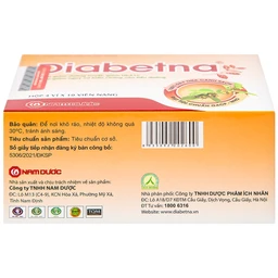 Viên hỗ trợ giảm đường huyết Diabetna Nam Dược (4 vỉ x 10 viên)