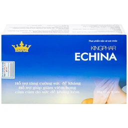 Viên uống hỗ trợ tăng cường sức đề kháng, giúp giảm nguy cơ cảm cúm, viêm họng Echina Kingphar (3 vỉ x 10 viên)