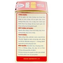 Viên uống giảm thoái hóa khớp viêm khớp Tâm Bình (60 viên)